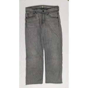 7 for all Mankind Austyn Relaxed Fit Straight Stretch Jeans Lack Gray 30 x 28